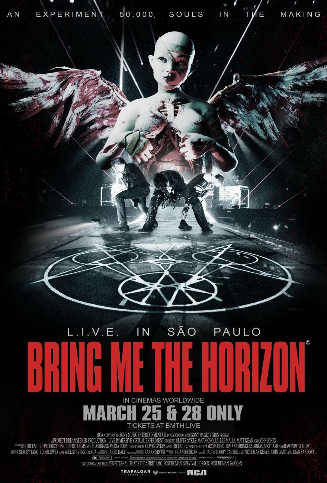 Bring Me the Horizon llevará al cine una experiencia visual inmersiva en vivo